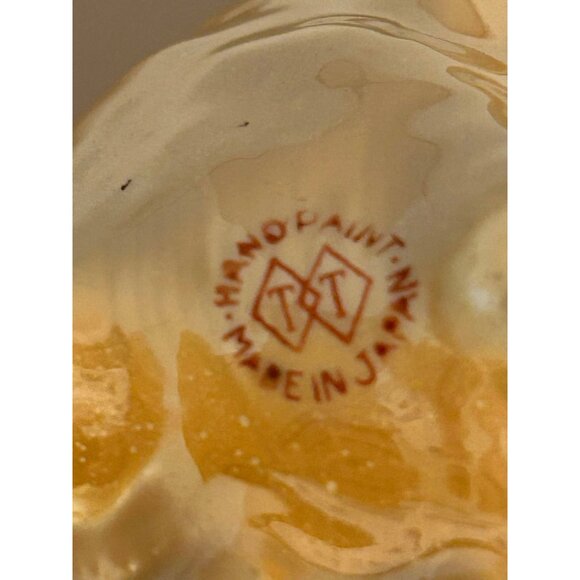 Vintage Shell-Shaped Porcelain Planter By Lefton - 5" Peach & Pink Beachy Decor - Picture 7 of 7